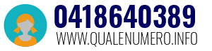 Numero di telefono 0418640389 0418640389