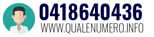 Numero di telefono 0418640436 0418640436
