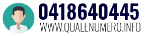 Numero di telefono 0418640445 0418640445