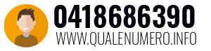 Numero di telefono 0418686390 0418686390