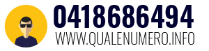 Numero di telefono 0418686494 0418686494