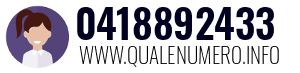 Numero di telefono 0418892433 0418892433