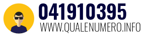 Numero di telefono 041910395 041910395