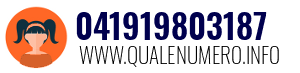Numero di telefono 041919803187 041919803187