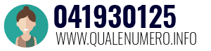 Numero di telefono 041930125 041930125
