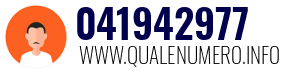 Numero di telefono 041942977 041942977