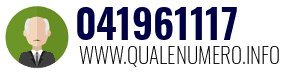 Numero di telefono 041961117 041961117