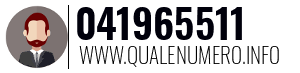 Numero di telefono 041965511 041965511