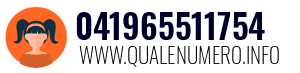 Numero di telefono 041965511754 041965511754