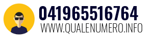 Numero di telefono 041965516764 041965516764