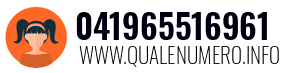 Numero di telefono 041965516961 041965516961