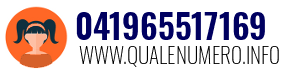 Numero di telefono 041965517169 041965517169