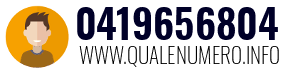 Numero di telefono 0419656804 0419656804