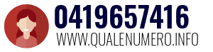 Numero di telefono 0419657416 0419657416