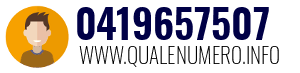 Numero di telefono 0419657507 0419657507