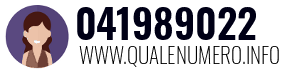 Numero di telefono 041989022 041989022