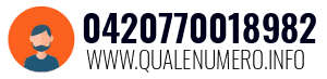 Numero di telefono 0420770018982 0420770018982