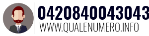 Numero di telefono 0420840043043 0420840043043