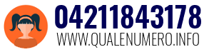 Numero di telefono 04211843178 04211843178
