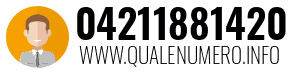 Numero di telefono 04211881420 04211881420