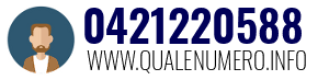 Numero di telefono 0421220588 0421220588