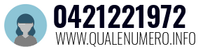 Numero di telefono 0421221972 0421221972