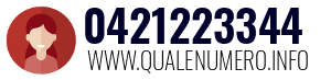 Numero di telefono 0421223344 0421223344