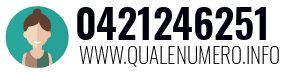 Numero di telefono 0421246251 0421246251