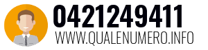 Numero di telefono 0421249411 0421249411