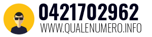 Numero di telefono 0421702962 0421702962