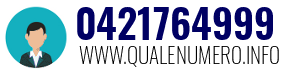 Numero di telefono 0421764999 0421764999