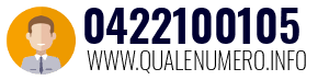 Numero di telefono 0422100105 0422100105