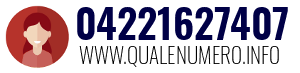 Numero di telefono 04221627407 04221627407