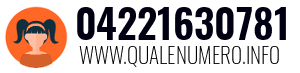 Numero di telefono 04221630781 04221630781