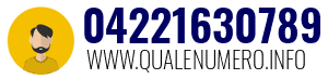 Numero di telefono 04221630789 04221630789