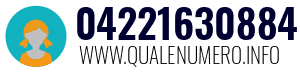 Numero di telefono 04221630884 04221630884