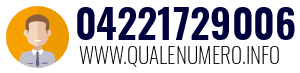 Numero di telefono 04221729006 04221729006
