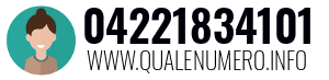 Numero di telefono 04221834101 04221834101