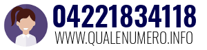Numero di telefono 04221834118 04221834118