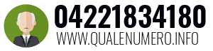Numero di telefono 04221834180 04221834180