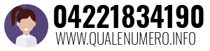 Numero di telefono 04221834190 04221834190