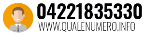 Numero di telefono 04221835330 04221835330