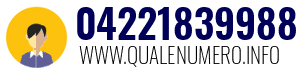 Numero di telefono 04221839988 04221839988