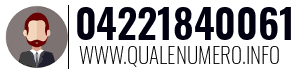 Numero di telefono 04221840061 04221840061