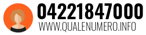 Numero di telefono 04221847000 04221847000