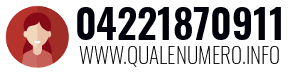Numero di telefono 04221870911 04221870911