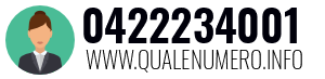 Numero di telefono 0422234001 0422234001