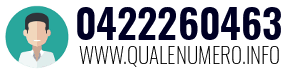 Numero di telefono 0422260463 0422260463