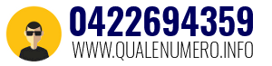 Numero di telefono 0422694359 0422694359