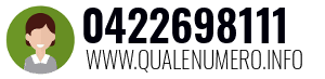 Numero di telefono 0422698111 0422698111